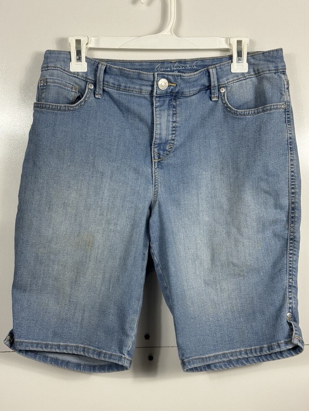 Gloria Vanderbilt All Around Slimming Effect Bermuda Jean Shorts Womens‎ Size 8